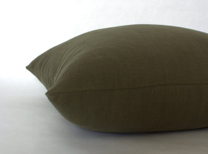 Dark Olive Pillow Cover