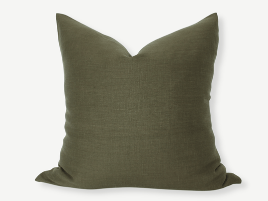 Dark Olive Pillow Cover