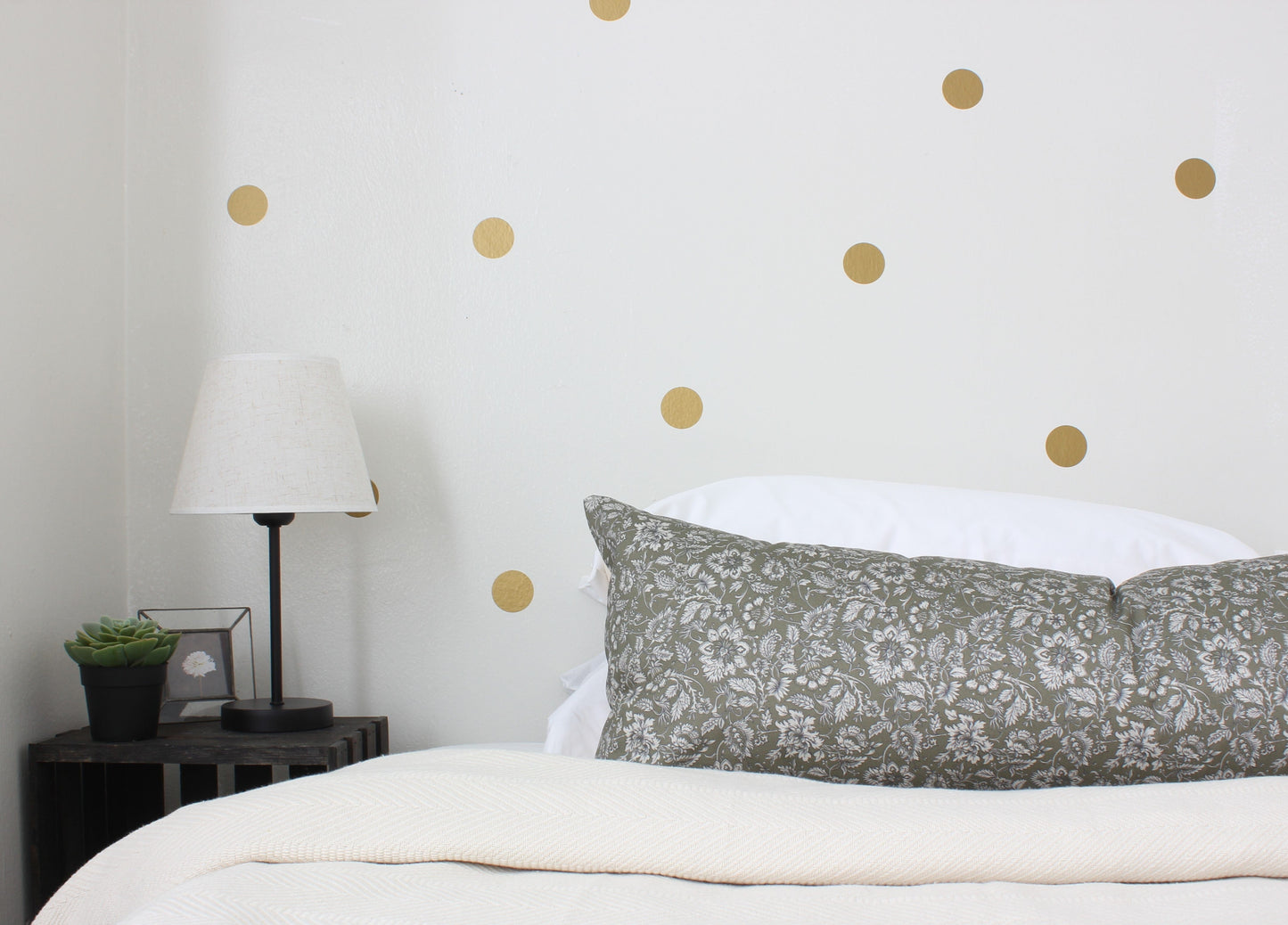 Olive Floral Pillow Cover