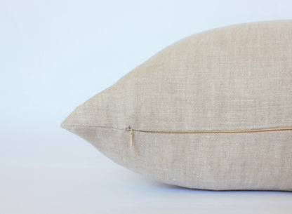 Oatmeal Linen Pillow Cover