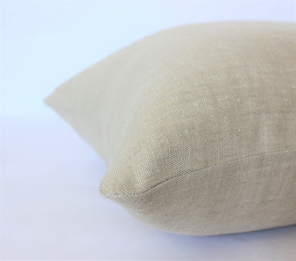 Oatmeal Linen Pillow Cover