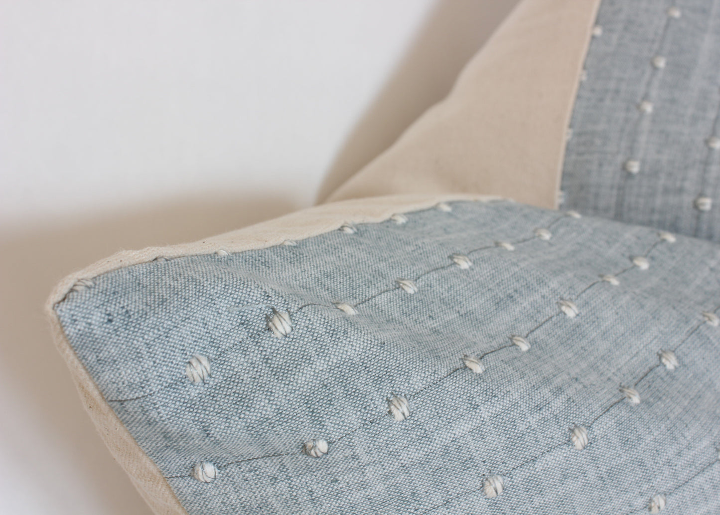 Blue Dot Pillow Cover