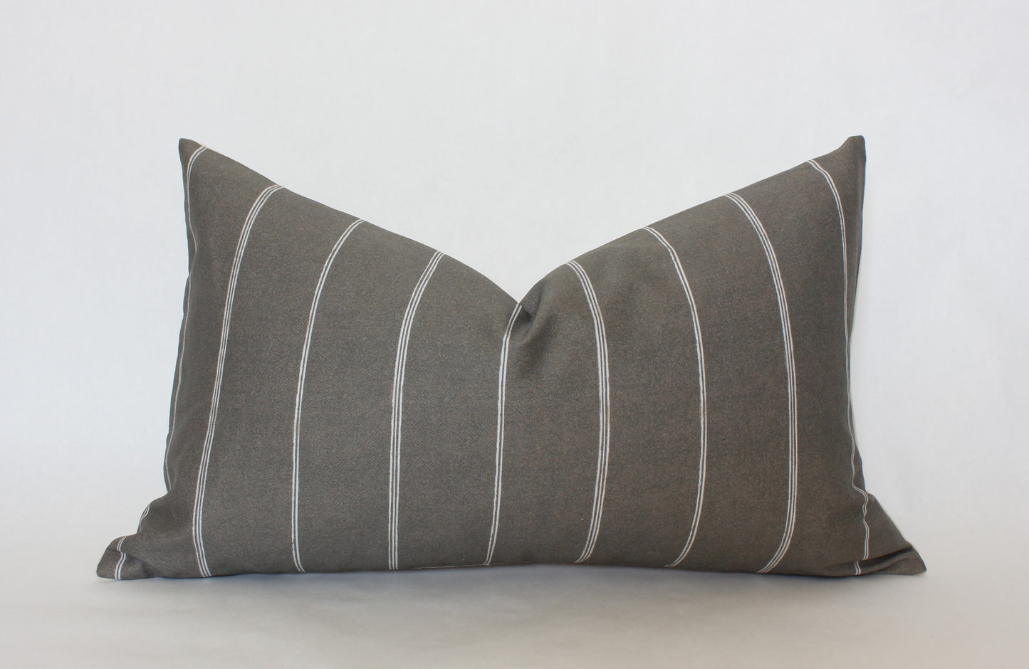 Brown Striped Pillow Cover