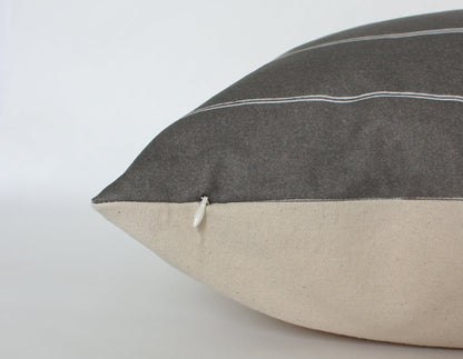 Brown Striped Pillow Cover