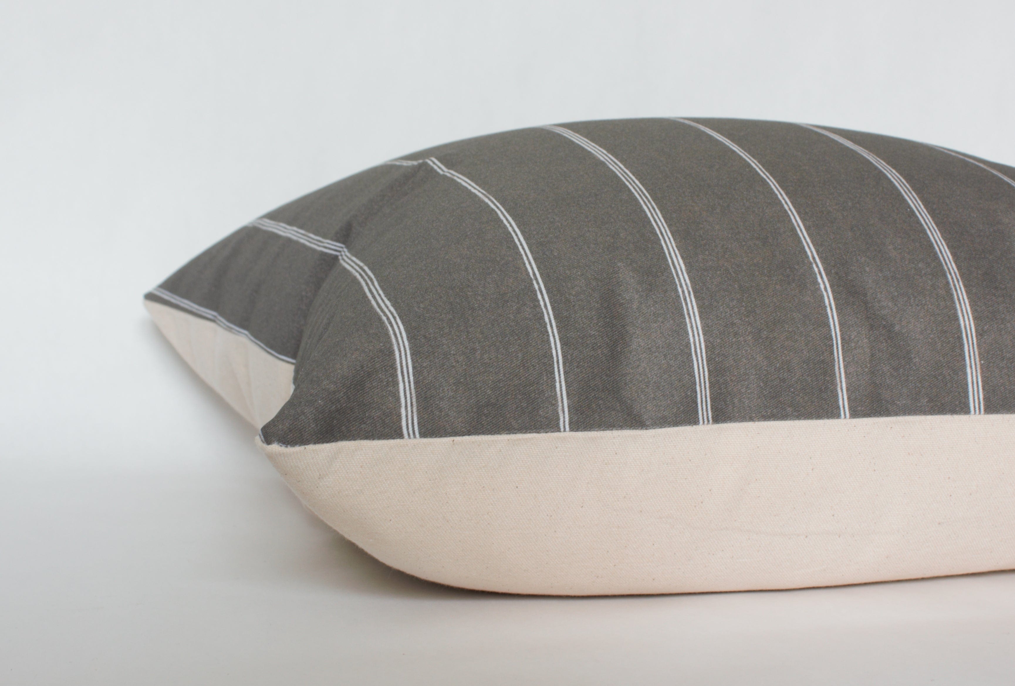 Brown Striped Pillow Cover