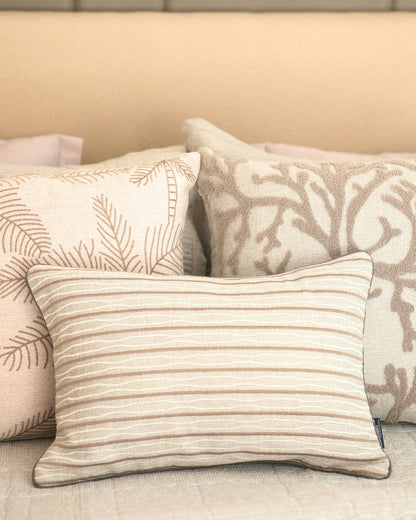 Drift Palm Springs Embroidered Grey Cushion Cover (Size : 12"X18")