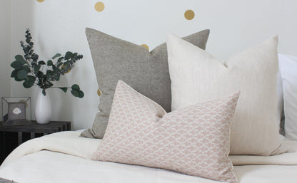 Oatmeal Linen Pillow Cover